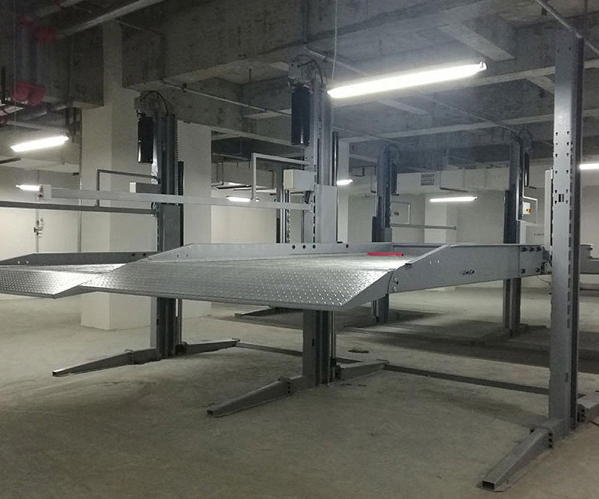 巴中二層簡易升降機械停車位過驗收